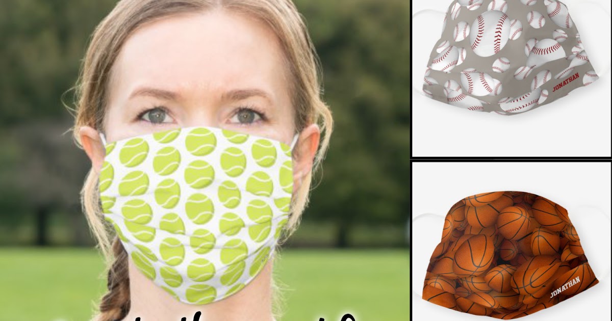 katzdzynes Sports themed face masks for athletes and fans