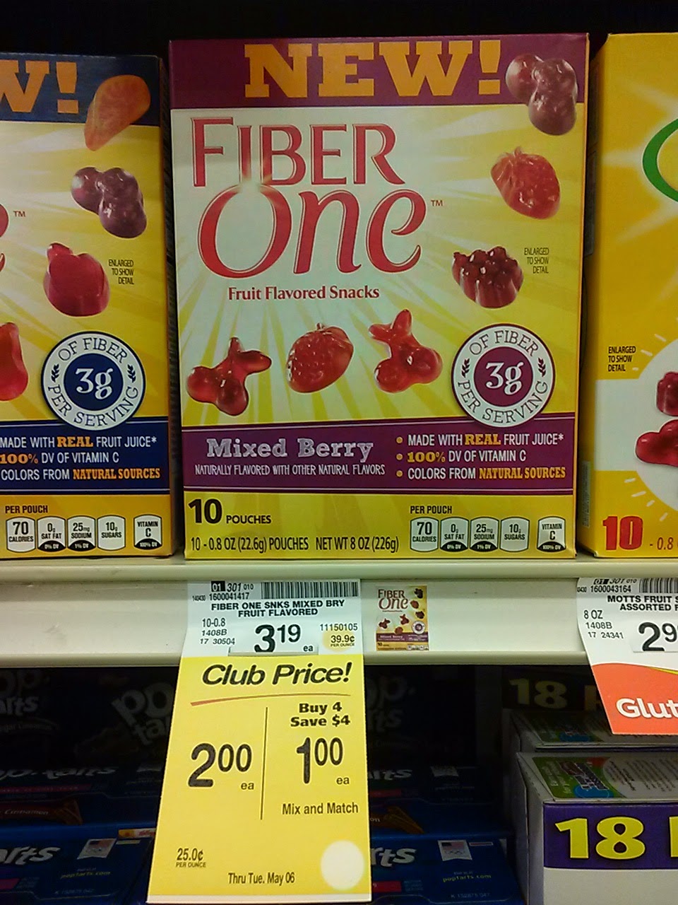 Xoxo Frugal Momma Safeway 13¢ Fiber One Fruit Snacks