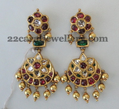 Unique Ruby Earrings - Jewellery Designs