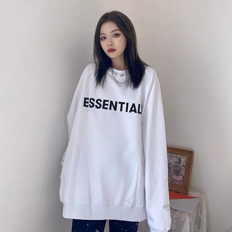 Áo Sweater Phối Tay In ESSENTIALS SW11