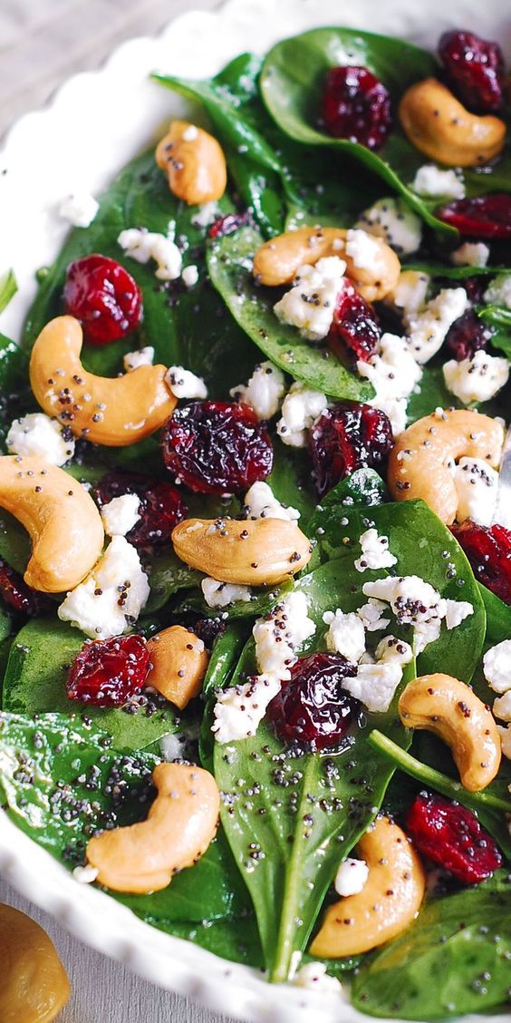 Cranberry Spinach Salad - My Simple Delecious Foods