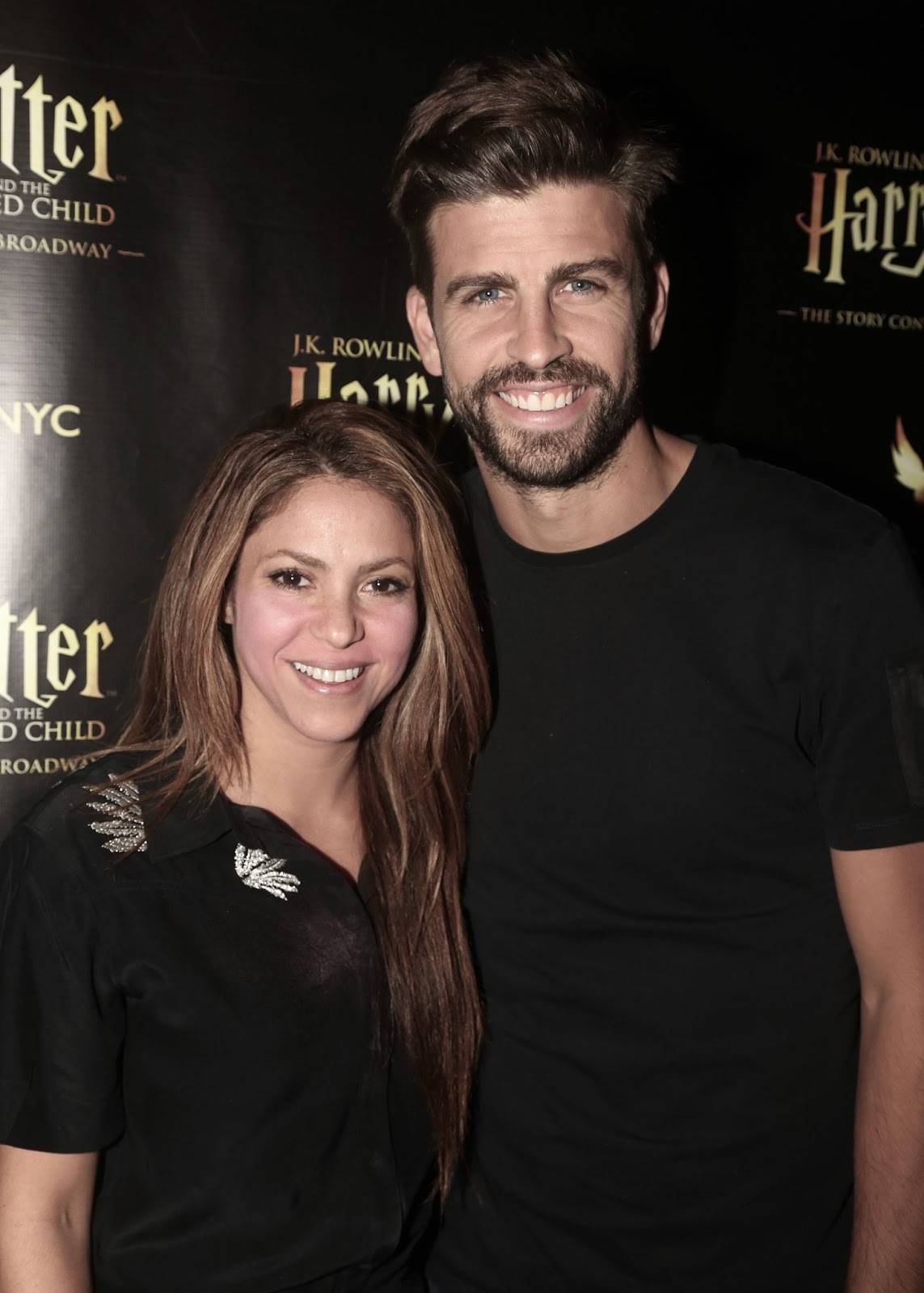 Fotos: Shakira y Gerard Piqué en el Lyric Theatre en Broadway, Nueva