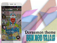 BBM Mod Doraemon Theme Apk v3.1.0.13 Full Feature + Game Terbaru for Android