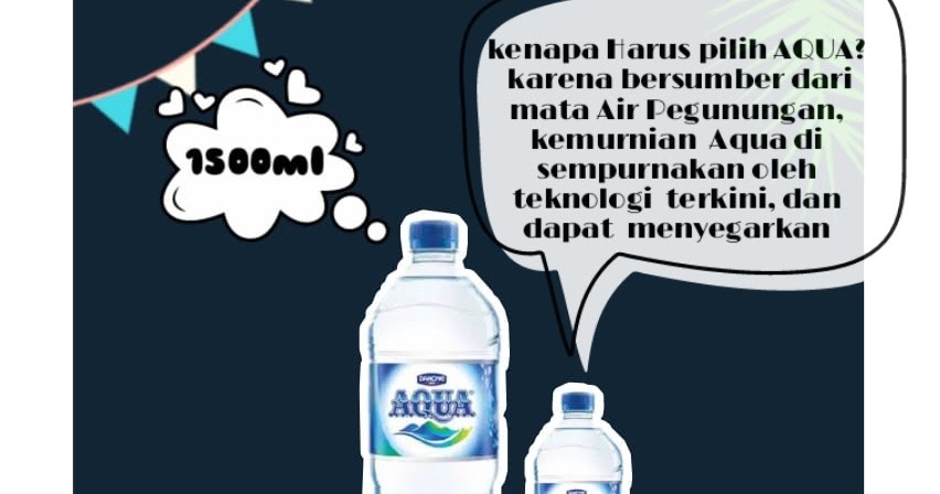 Humas: Selebaran iklan produk AQUA