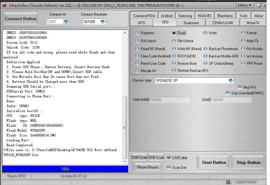 ETACHI B12 BooT Key + Flash File