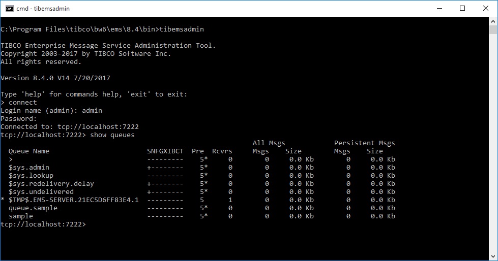 Holocron TIBCO EMS arrancar en Windows