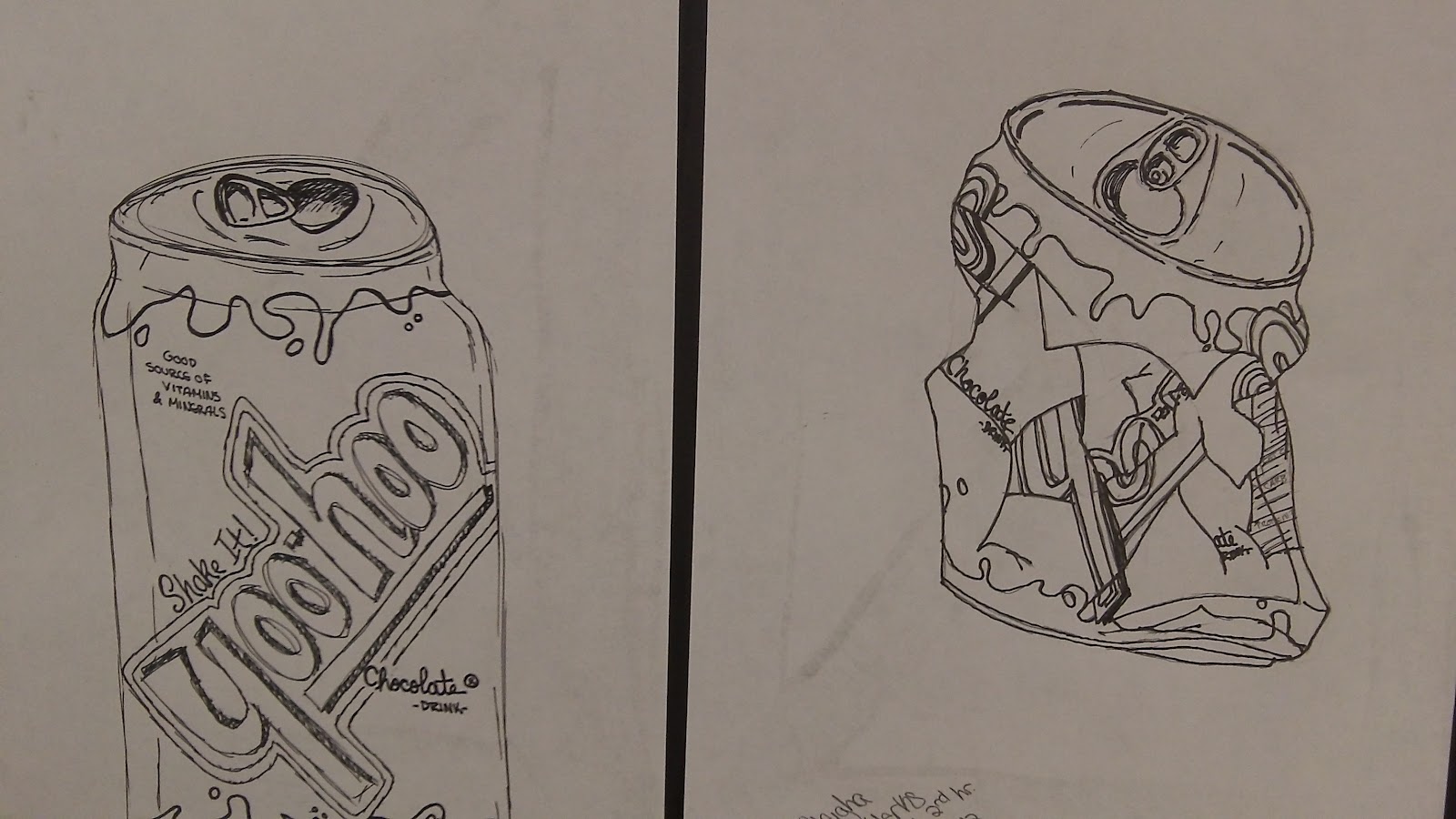 Aleigha's Art 1 Blog: My Pop Can Line Drawing