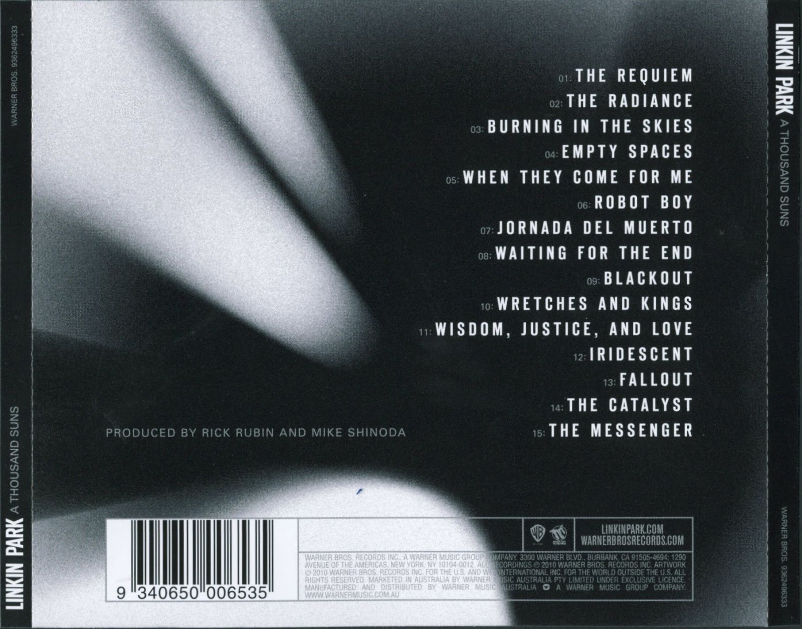 Classic Rock Covers Database Linkin Park A Thousand Suns (2010)