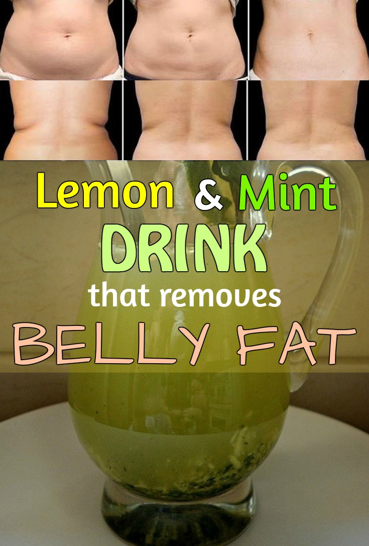 Homemade lemon and mint drink that removes belly fat Healthy Mom