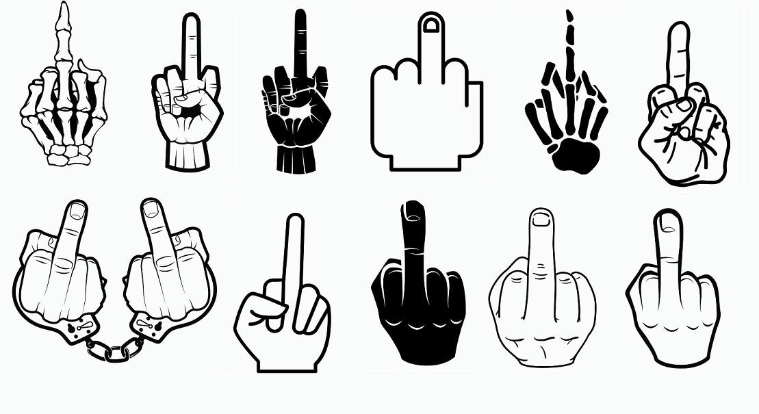 16803 Free Svg File Middle Finger by CalaDesign Free Mockups. 