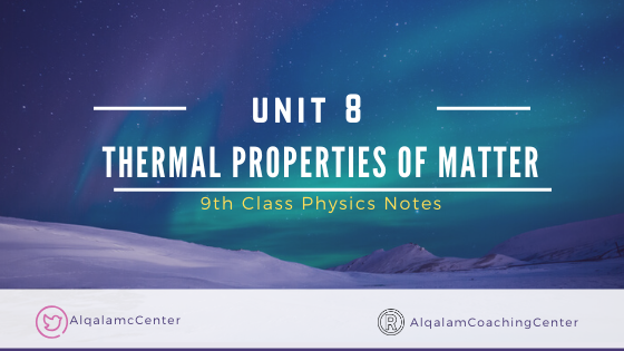 Class 9 Physics Notes Chapter 8 Urdu Medium