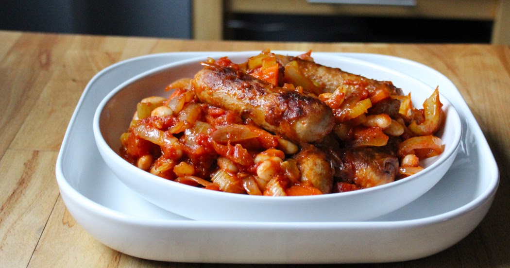 Vegetarian Sausage and Bean Casserole A Glug of Oil
