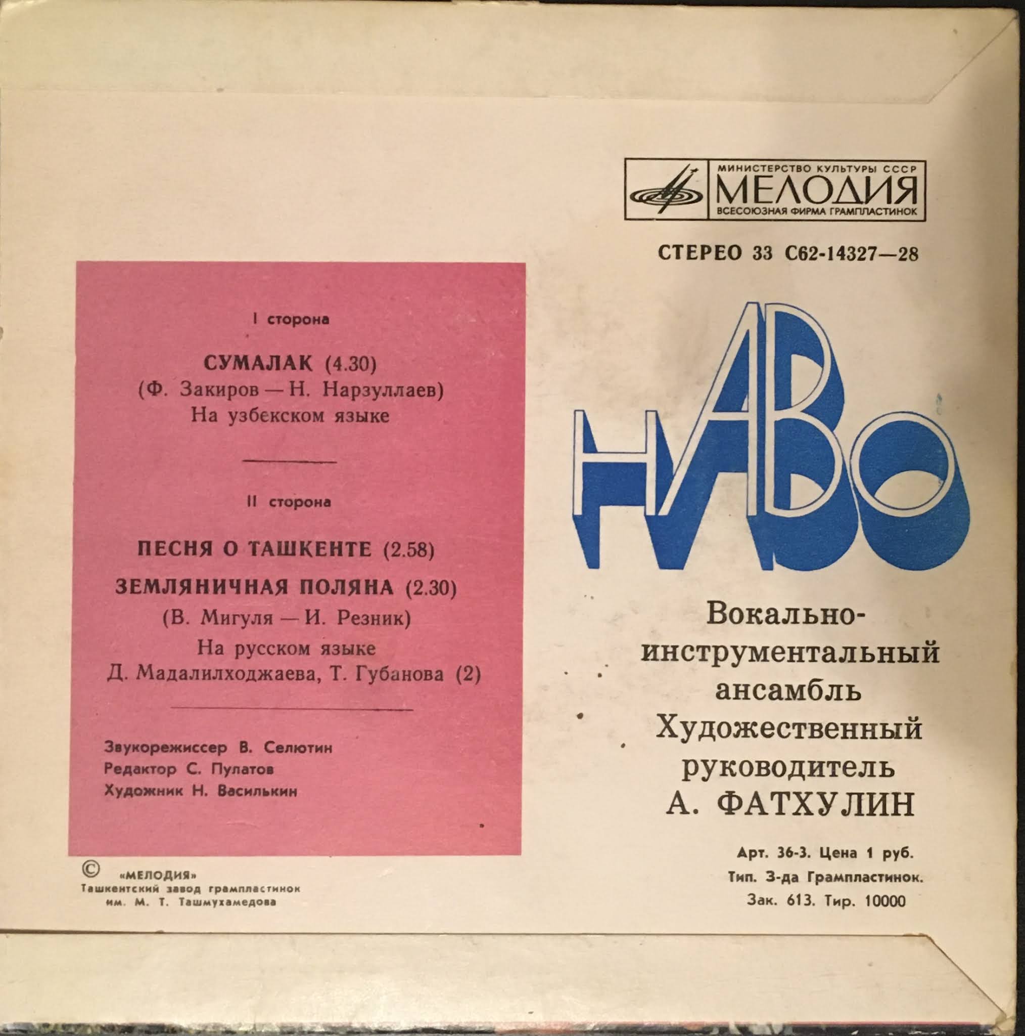 Soviet vinyl gourmet: Вокально-инструментальный ансамбль \"Наво ...