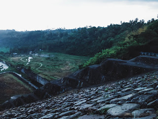 Output Side Channel And Building Foundation View Titab Ularan Dams Reservoir At Ularan Village North Bali Indonesia