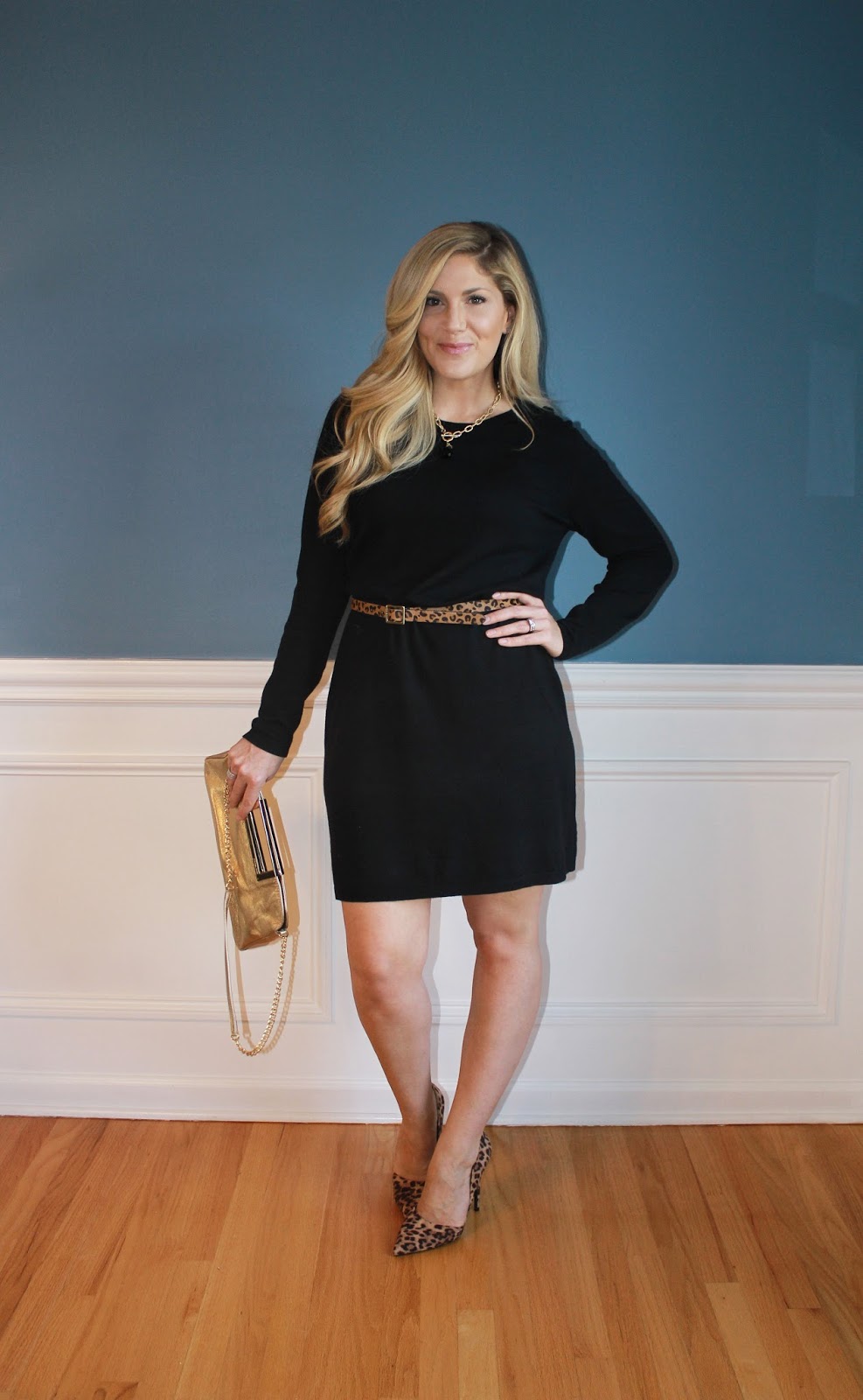Outfitted411 Sweater Dress Cinched...