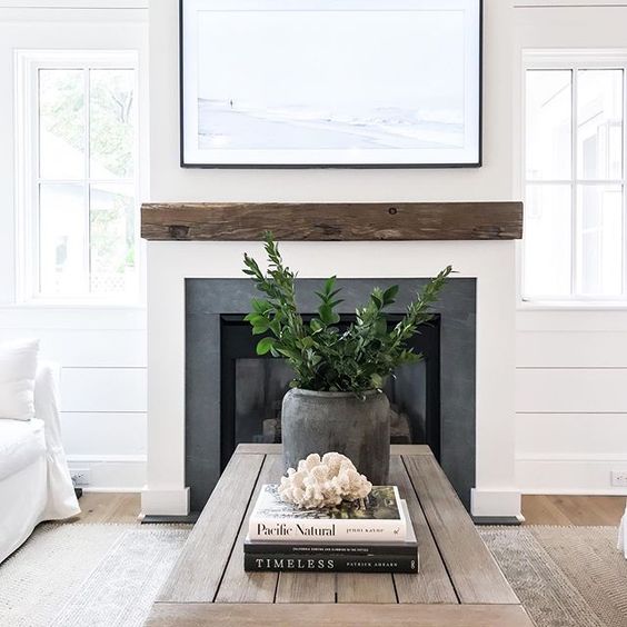 Modern Farmhouse Fireplace Mantel