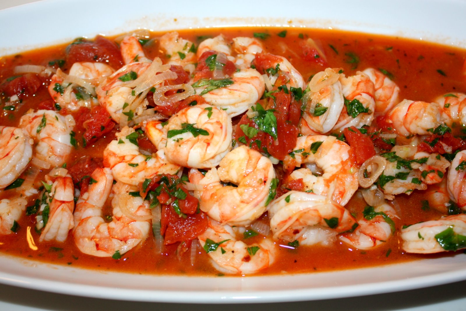 Prepared by Paige shrimp fra diavolo