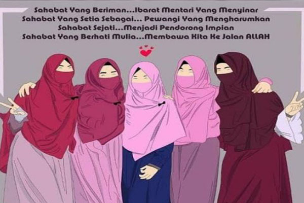 Download Gambar Kartun Muslimah 5 Sahabat Gambar Kartun Muslimah