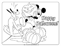 halloween coloring pages  mickey and pluto