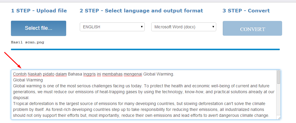 Cara Merubah atau Edit Tulisan Hasil scan Global Tip