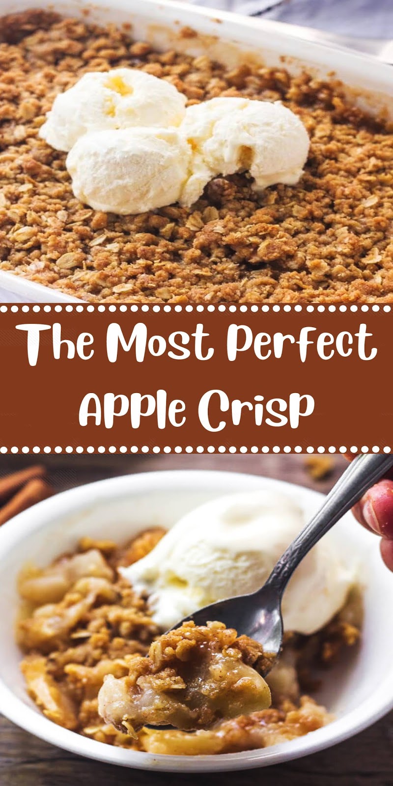 The Most Perfect Apple Crisp 3 SECONDS