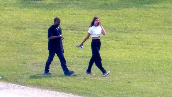 Las primeras imágenes de Kanye West con Irina Shayk en su escapada romántica a Francia