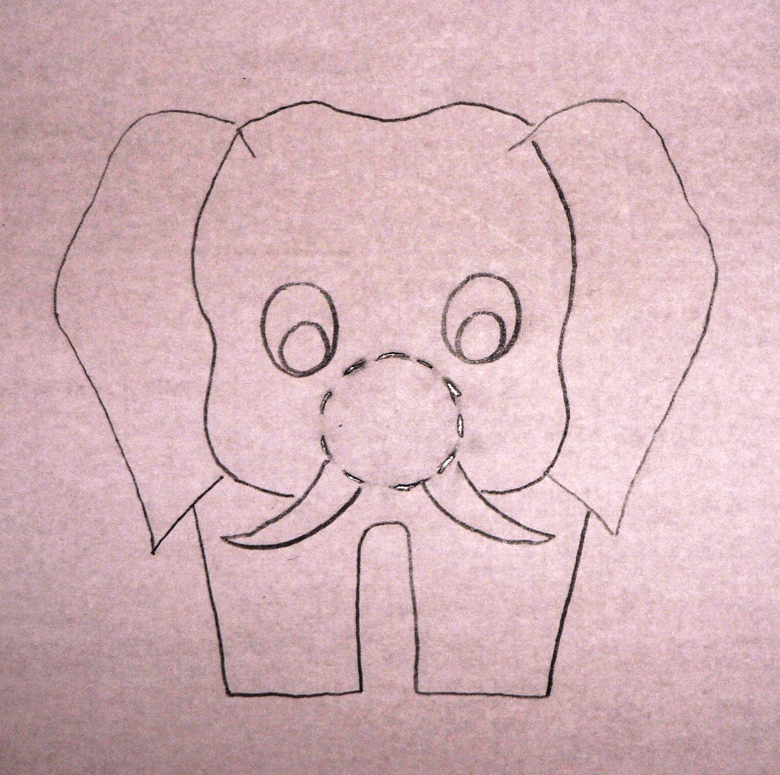 How to make... An elephant finger puppet