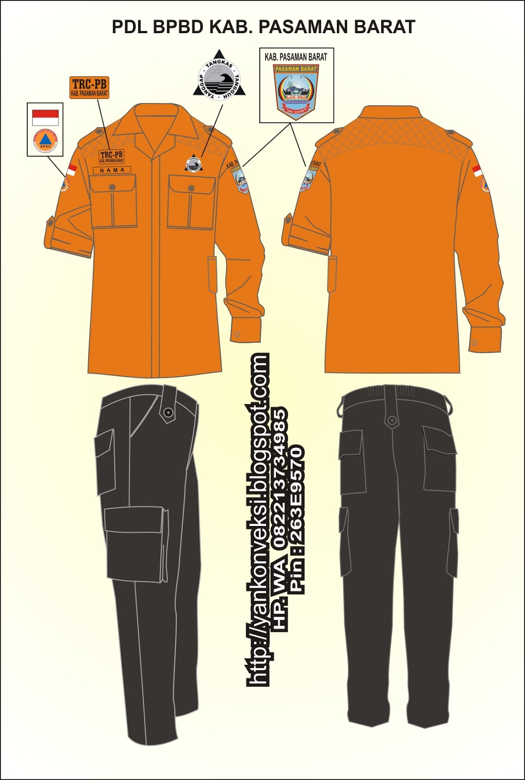 BAJU PDL BPBD PASMAN BARAT