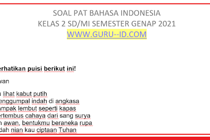 Silabus Terbaru Bahasa Indonesia Kelas 7 2021 Semester 2