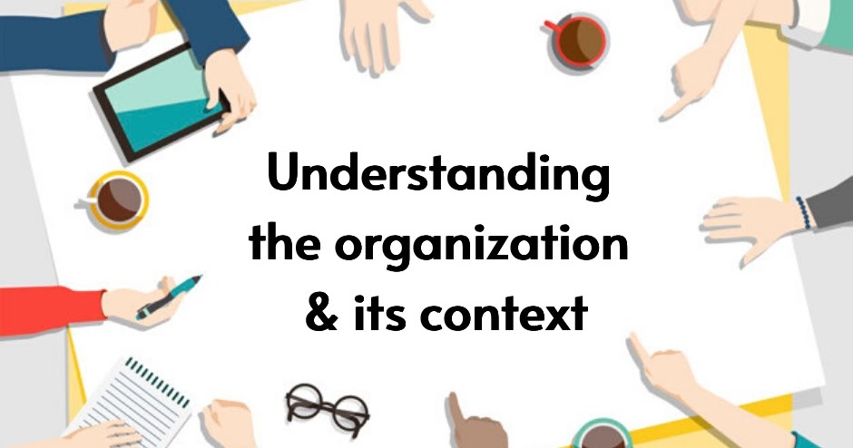 Understanding the organization and its context