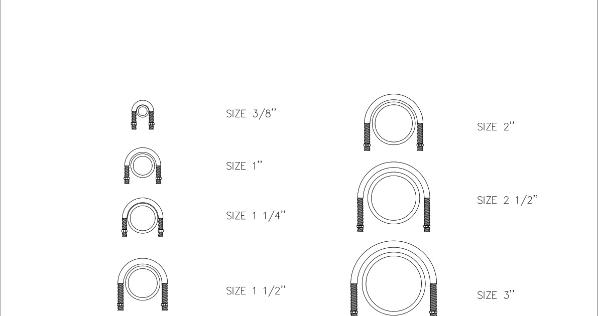 Download UBolt Drawing AutoCAD Free