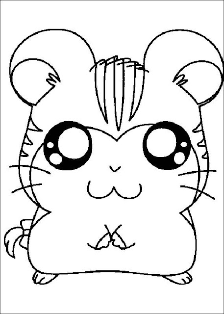 Best free cute hamster coloring pages