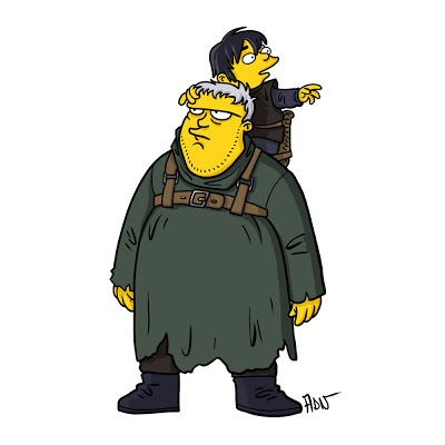 Los personajes de Juego de Tronos al estilo de 'Los Simpsons'
