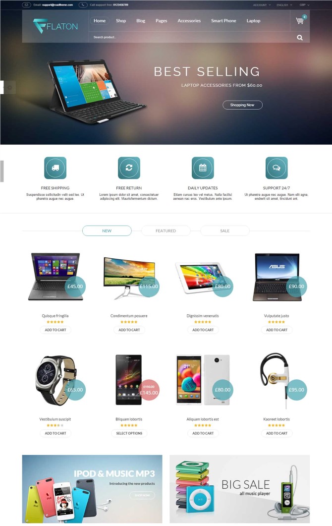 Flaton - WooCommerce Responsive Digital Theme