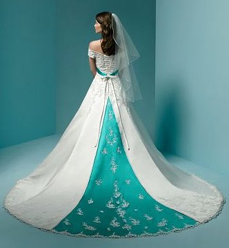 celebrity Gossip: Wedding Dresses With Color Accents