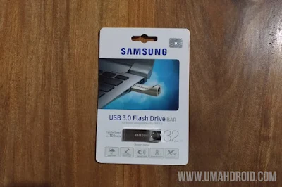 Unboxing Flashdisk Samsung Kotak Bagian Depan
