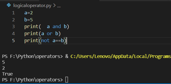 Types of operators in python - InstanceOfJava