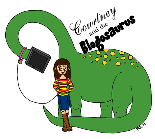Courtney and the Blogosaurus