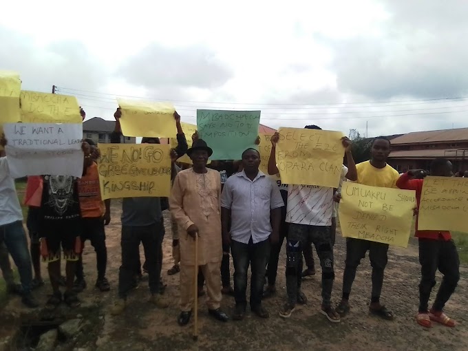  Youths protest the election of Traditional Ruler in Abia  Ogbonnaya Ikokwu, Umuahia