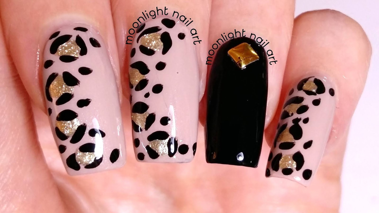 Easy Black and Gold Leopard Design Tutorial easy-black-and-gold-leopard-design-tutorial
