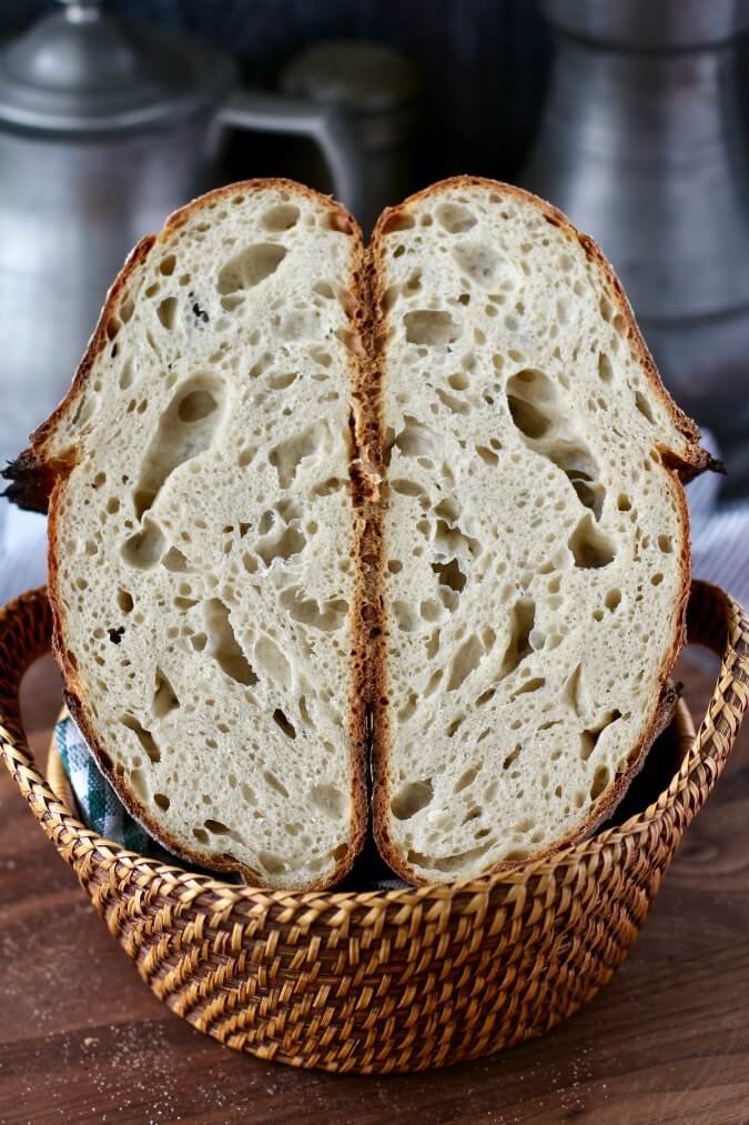 Pan Baked Rye Sourdough Bread