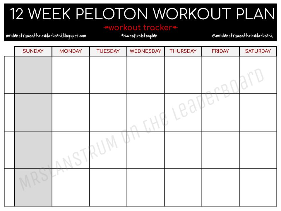 Blank "Choose Your Own Peloton Adventure" Calendar