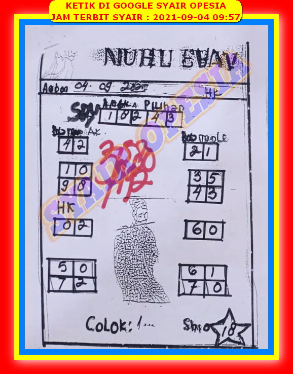 39 Syair opesia sdy hari ini 4 september 2021 16 Desember