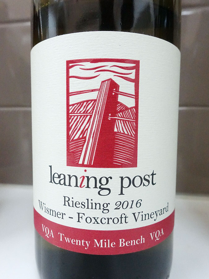 Leaning Post Wismer-Foxcroft Vineyard Riesling 2016 (90 pts)