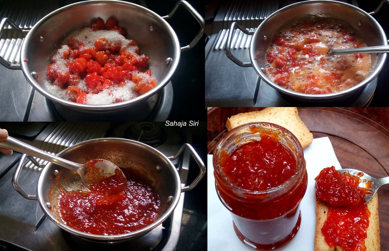 Surinam Cherry jam/ Brazilian Cherry marmalade/ Pitanga berries Murabba