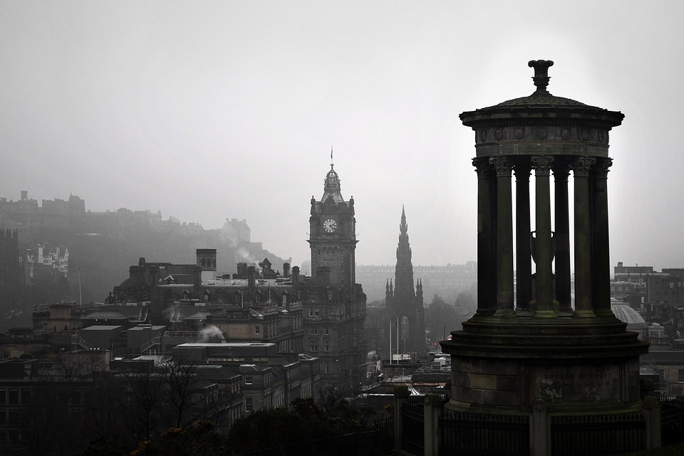 edinburgh, mist