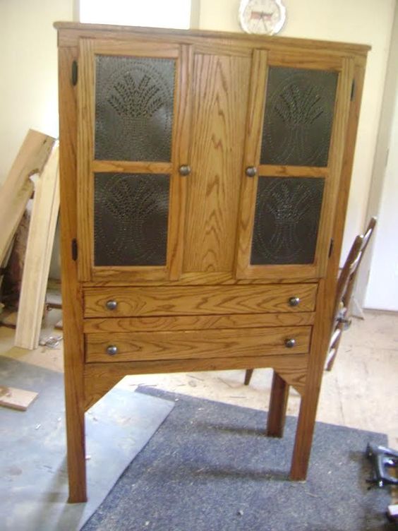 The D. Lawless Hardware Blog Decorating with Appliques & Pie Safe Tins