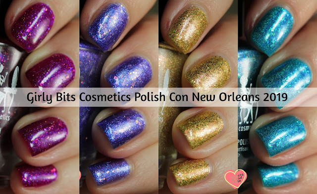 Girly Bits Polish Con New Orleans 2019 swatches by Streets Ahead Style