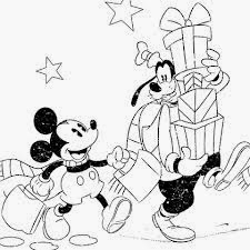 Mickey Mouse Christmas Coloring Pages For Kids 6