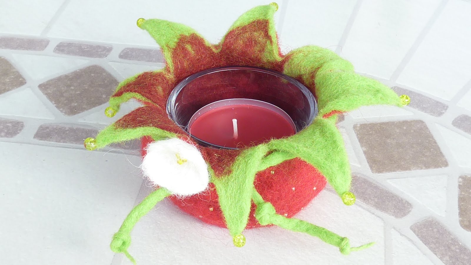 Mamo`s Kreativblog: Erdbeer-Windlicht